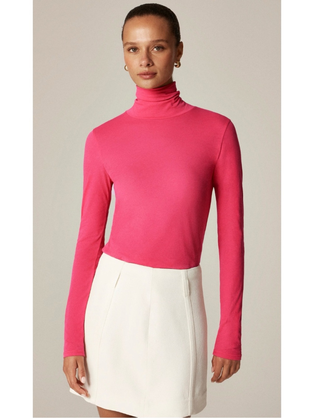 J. Crew Feather Jersey Turtleneck